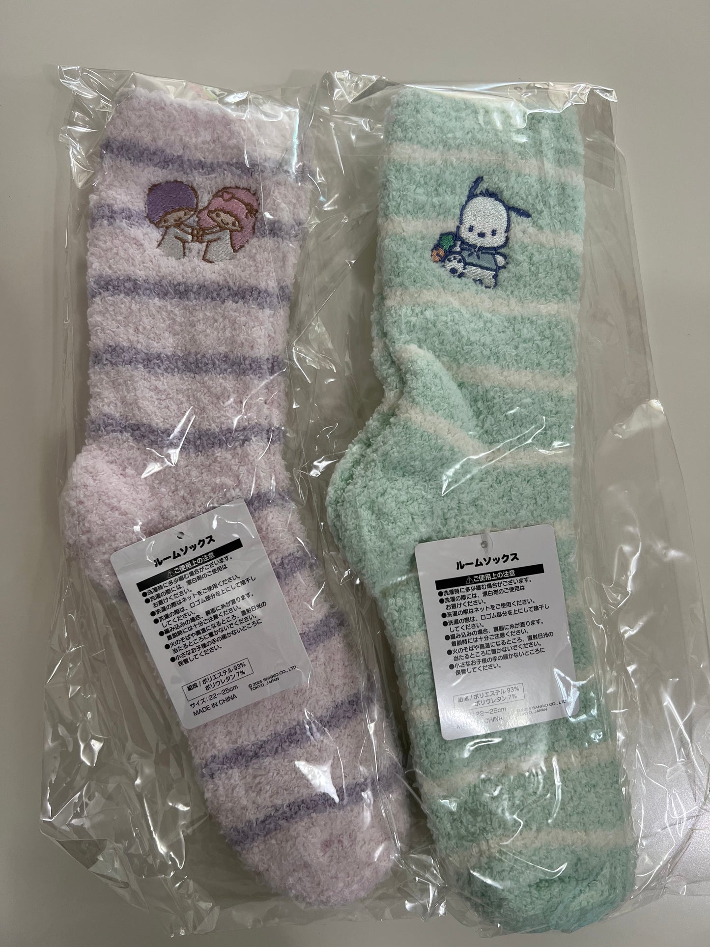 Sanrio Little Twin Stars (Kiki Lala)/ Pochacco Room Socks(22cm-25cm)