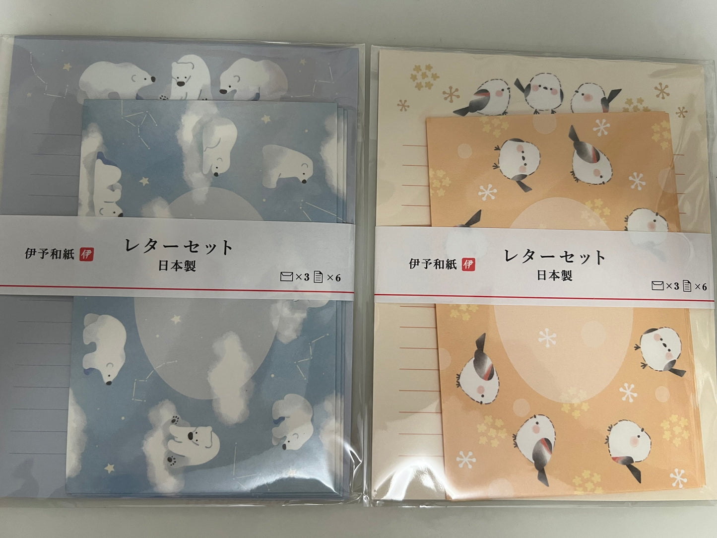 Japanese letter set collection (bear, bird, poyacco)
