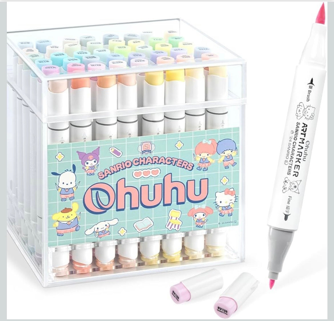 Sanrio x Ohuhu alcohol marker set of 48