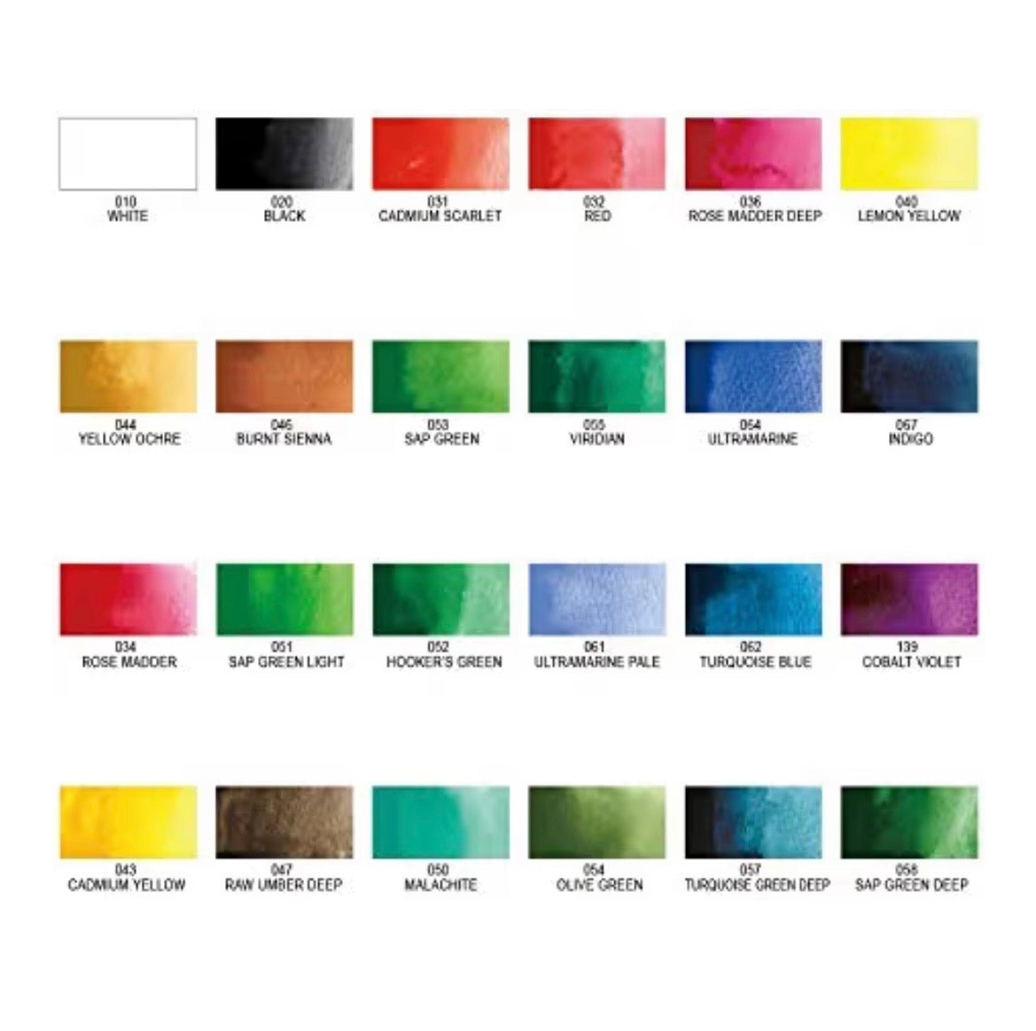 Kuretake GANSAI TAMBI Watercolor paint 24 Colors Set