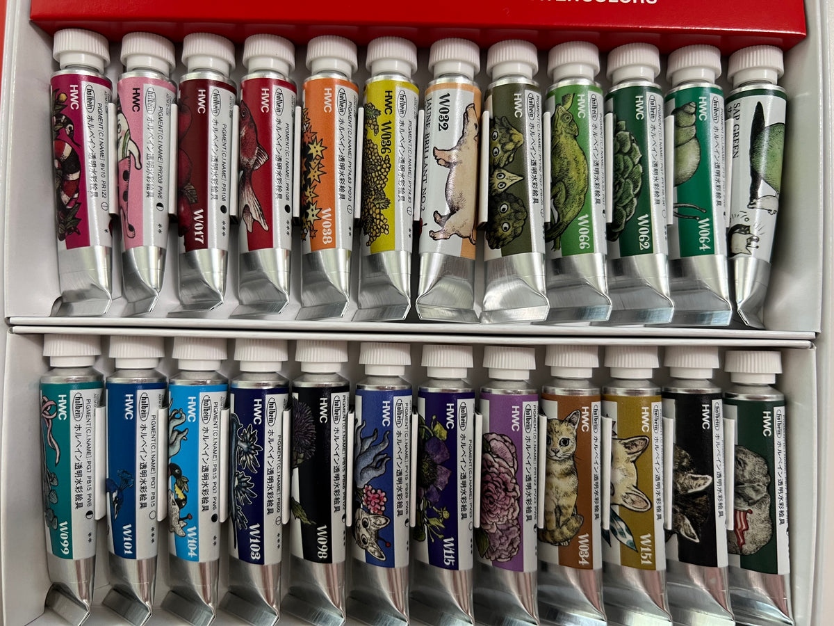Holbein x Yuko Higuchi Limited Edition Watercolor Set (24 Colors) | Ships from Toronto, Canada