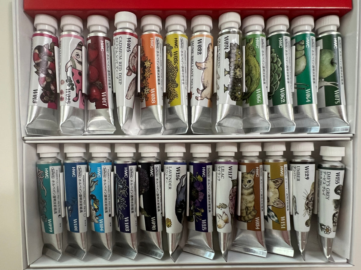 Holbein x Yuko Higuchi Limited Edition Watercolor Set (24 Colors) | Ships from Toronto, Canada