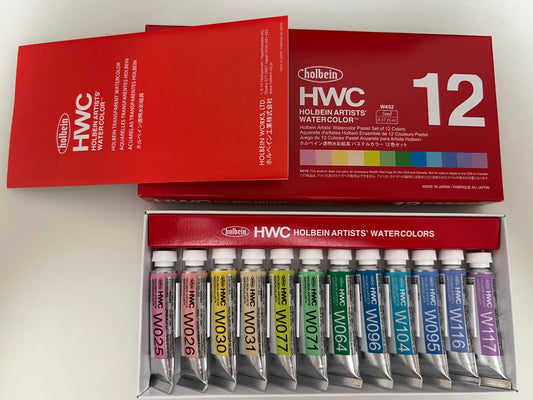 Holbein watercolor pastel set of 12