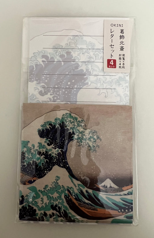 Hokusai letter set(The Great Wave)