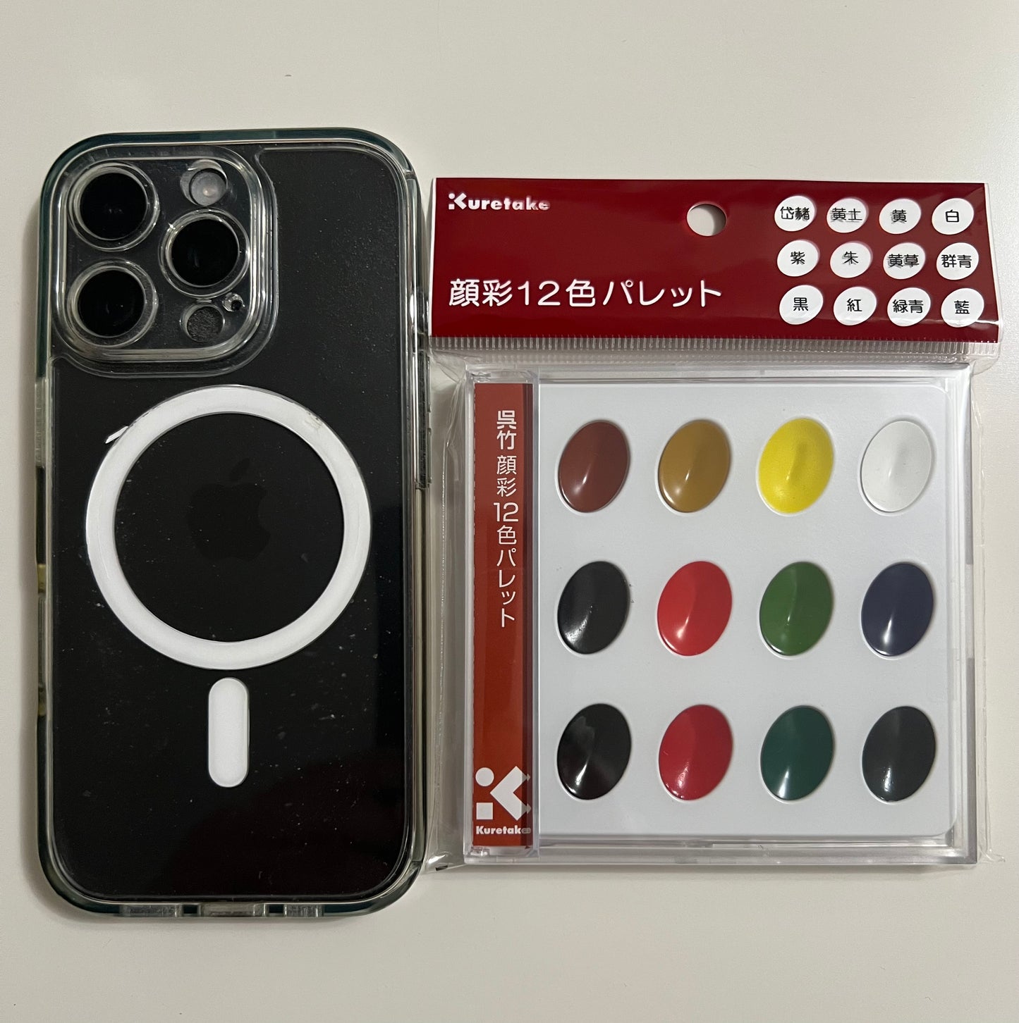 Zig Kuretake Gansai 12 Colors Palette – Transparent