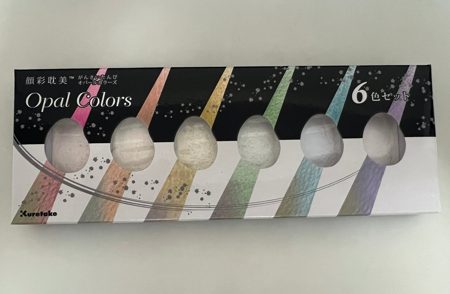 Kuretake Gansai Tambi Opal Colors – 6 Color Watercolor Set