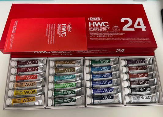 Holbein watercolor set of 24